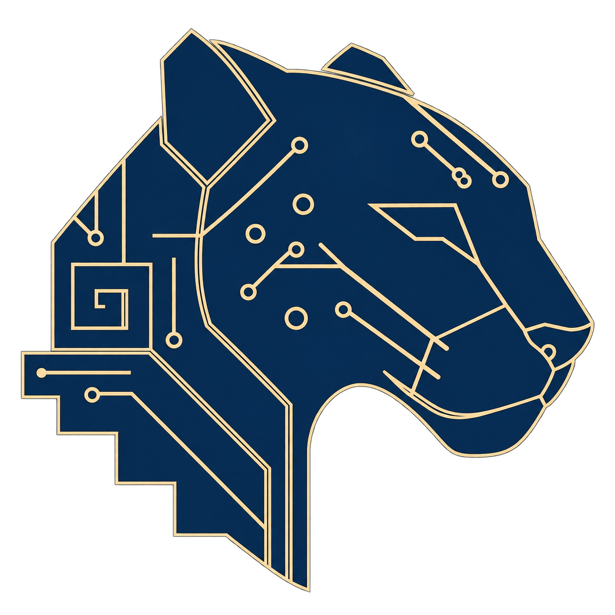Isotipo JAGUAR — jaguar en sistema de nodos